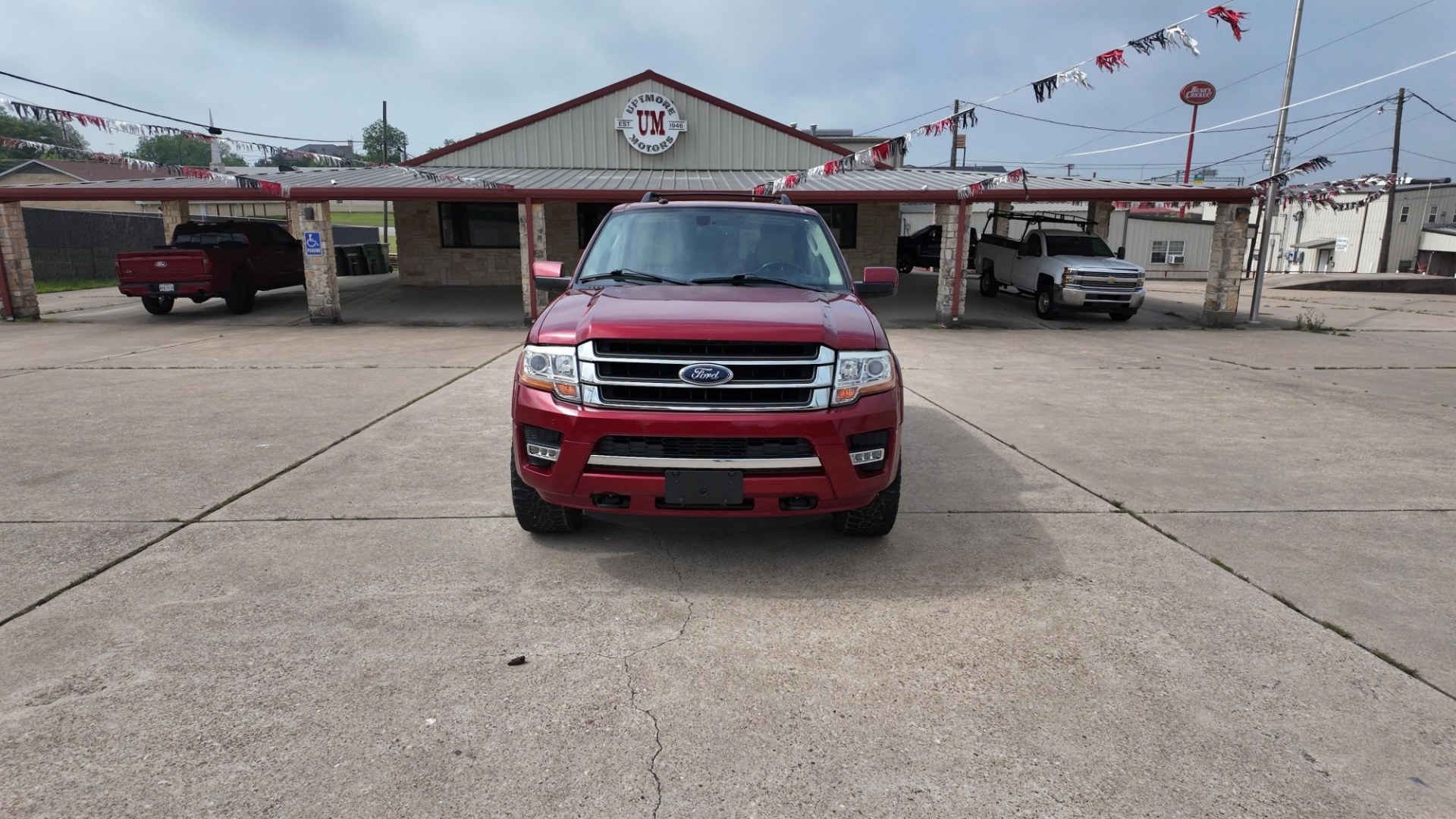 2017 /Dune, leather Ebony, leather Ford Exp Limited 4WD (1FMJU2AT2HE) with an 3.5L V6 DOHC 24V FFV engine, 6-Speed Automatic transmission, located at 605 West Oak St., West, TX, 76691, (254) 826-5852, 31.803682, -97.097832 - Photo#0