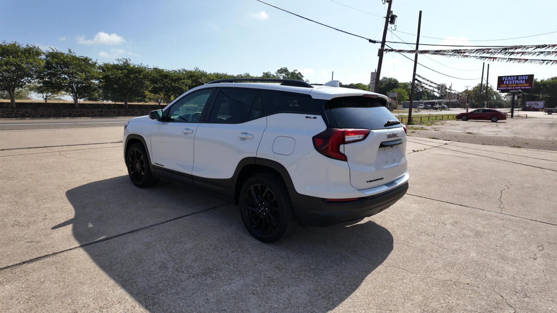 2023 /Jet Black Medium Ash Gray/Jet Black GMC Terrain SLE (3GKALMEG5PL) with an 1.4L L4 DOHC 16V TURBO engine, 9-Speed Automatic transmission, located at 605 West Oak St., West, TX, 76691, (254) 826-5852, 31.803682, -97.097832- Photo#2