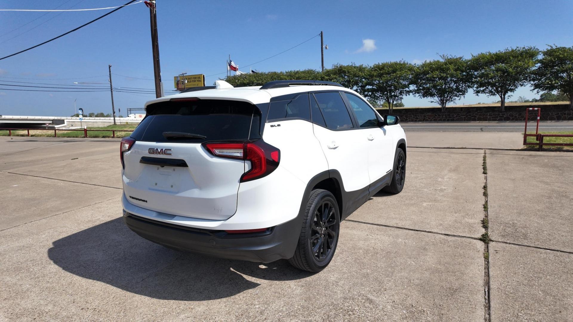 2023 /Jet Black Medium Ash Gray/Jet Black GMC Terrain SLE (3GKALMEG5PL) with an 1.4L L4 DOHC 16V TURBO engine, 9-Speed Automatic transmission, located at 605 West Oak St., West, TX, 76691, (254) 826-5852, 31.803682, -97.097832- Photo#3